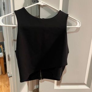 Black crop top